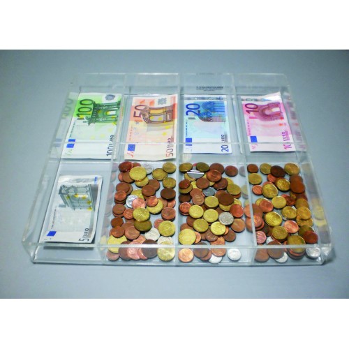 Portamonete da cassetto 8 scomparti